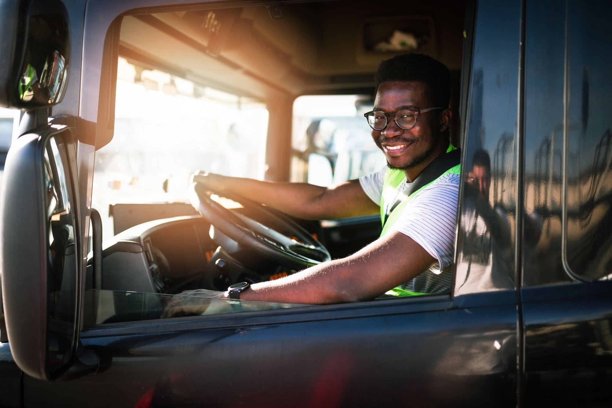 Happy Truck Driver